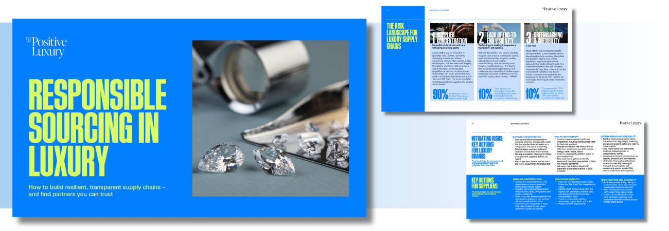 Responsible Sourcing in Luxury